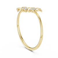 Bague en diamant de qualité supérieure pour femme, bijoux raffinés au design sophistiqué et à la construction confortable, disponible à la vente