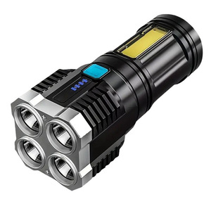 Lampe torche LED Quad Core 100000 Lumens, rechargeable, haute puissance, éclairage extérieur longue portée - Product Image 2