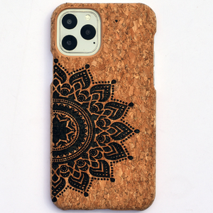 Apple iPhone 11 Funda de teléfono de corcho de Madera Suave Soporte de patrón personalizado - Product Image 1