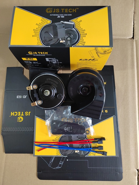 Car Horn for Truck Motorcycle High/Low Tone Super Loud Horn 12v Waterproof Electric Horn