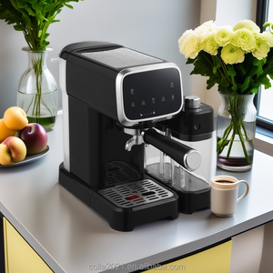 PANCERKA, nueva Cafetera Inteligente Digital italiana Espresso, máquina de doble caldera <span class=keywords><strong>para</strong></span> el hogar, tanque de leche, eléctrica semiautomática <span class=keywords><strong>para</strong></span> hoteles - Product Image 3