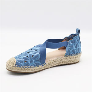 <span class=keywords><strong>Espadrilles</strong></span> à <span class=keywords><strong>semelle</strong></span> plate rétro pour femme, chaussures simples en <span class=keywords><strong>corde</strong></span> de chanvre, chaussures en toile tissées à la main - Product Image 6