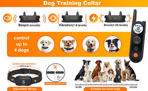 Productos para mascotas Dispositivo de entrenamiento para perros Dispositivo antiladridos Valla electrónica automática 2 en 1 <span class=keywords><strong>Collar</strong></span> de perro de choque de vibración inteligente inalámbrico - Product Image 3