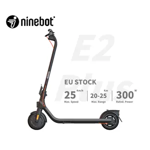 2023 V Segway Ninebot E2 plus Elektro roller Kick E-Scooter Leistungs starke Fuß Erwachsene Motor Elektro roller