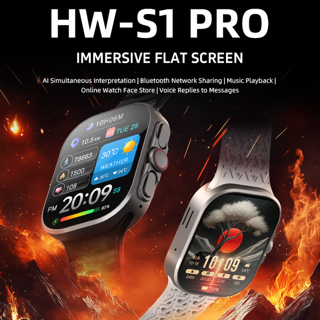 Sport HW-S1 Pro Smart Watch 2.01" Touch Wireless Call Voice Message ChatGPT IP68 Relojes Inteligentes Smartwatch for Men Women