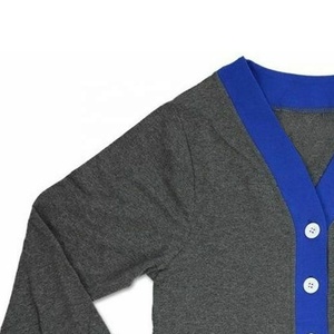 Cárdigan de tamaño personalizado de calidad superior, ropa informal de fraternidad universitaria, apliques de punto con botones bordados de primavera - Product Image 3