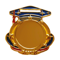 Médaille vierge de graduation personnalisée AnyCompetition Sports Games Football Basketball Badminton Boxe, Médaille de coupe en métal Médaille de sport