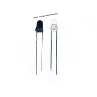 Lampada a infrarossi LED F5 a testa tonda da 3 mm 940/850nm, emettitore di segnale per telecomando, tubo fotosensibile, perline luminose