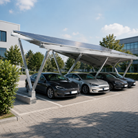 Vente en gros OEM de carport solaire résidentiel en alliage d'aluminium 6005-T5, étanche, blanc et noir, garantie 15/25 ans, Xiamen