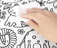 Tapis de table à manger 15,75x11,8 pouces, tapis de peinture en silicone, tapis de coloriage, tapis de dessin lavable pour enfants