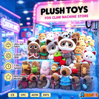Peluche Anime de 7-10-20-25 cm (4, 7, 8 pouces) pour machine à griffes et distributeur automatique