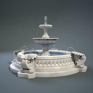 <span class=keywords><strong>Fontaine</strong></span> <span class=keywords><strong>d</strong></span>écorative de jardin extérieure moderne en pierre naturelle sculptée à la main, <span class=keywords><strong>grande</strong></span> taille, résistante à l'eau, prix de gros personnalisé et abordable - Product Image 5