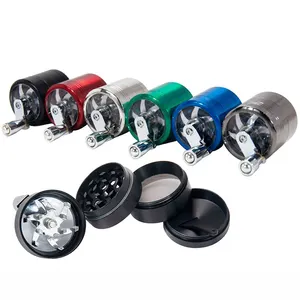 GZ030404 Pocket Hand Grinder 40mm 4 Layers 6 Colors Smoking Accessories Tobacco Crusher Herb Grinder