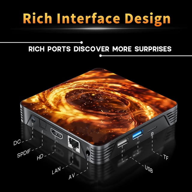 Multilateral Languages Smart Android 14.0 Set Top Box Provides High Definition Viewing