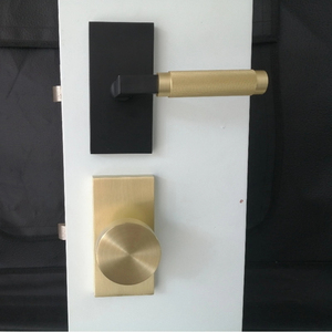 Poignées de <span class=keywords><strong>porte</strong></span> en alliage de zinc Poignée de <span class=keywords><strong>porte</strong></span> moderne pour placard Hall avec rosette Rectangle - Product Image 6