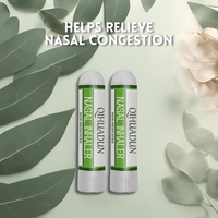 Inhalateur Nasal Naturel de Qualité Supérieure, Non Médicamenteux, Énergie Contre le Stress, Menthol, Huile de Clou de Girofle, Huile d'Eucalyptus & Camphre, 1,5 ml