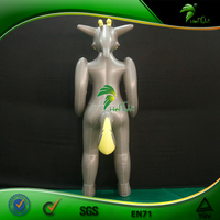 Chèvre gonflable géante en PVC, oreiller gonflable pour le corps, chèvre anime, sautillant, animaux, loup, jouet sphérique