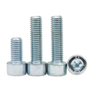 Gran oferta, grado 8,8 10,9 12,9, tornillos de cabeza hexagonal chapados en zinc DIN912, Perno Allen galvanizado Boulon M3 M1.4 - Product Image 3