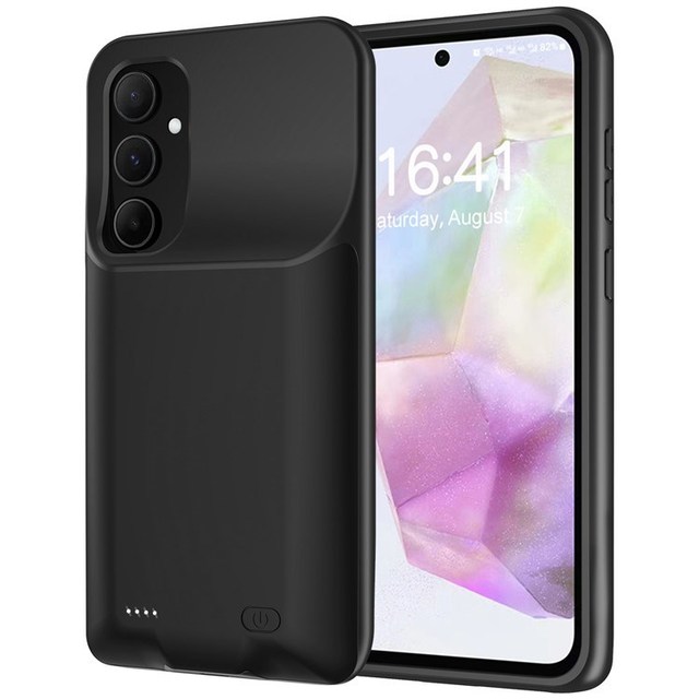 For for A55 5G 10000mAh USB-C/USB Quick Charge Ultra Slim TPU Phone Case & External Battery Pack Charger