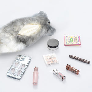 DUPAN Schnauzer Kawaii צעיף ורוד סימולציה באיכות גבוהה רך ממולא בפלאש בובת תרמיל מתנה ללוויה - Product Image 6