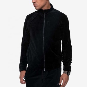 All'ingrosso Logo personalizzato 2 pezzi con Zip girocollo tute da <span class=keywords><strong>uomo</strong></span> pesanti in <span class=keywords><strong>velluto</strong></span> in pile per <span class=keywords><strong>uomo</strong></span> - Product Image 6
