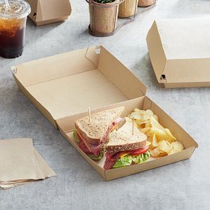 Kostenlose Probe zum Mitnehmen Restaurant Container Papier Lebensmittel <span class=keywords><strong>Burger</strong></span> <span class=keywords><strong>Box</strong></span> Einweg Bento Food Catering Lunch <span class=keywords><strong>Box</strong></span> - Product Image 2
