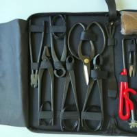 Kit d'outils professionnels de bonsaï robustes de 20 pièces avec étui de transport en nylon ensemble de cisaillement de coupe-ciseaux en acier au carbone