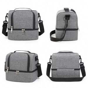 Bolsa Térmica para Almuerzo de Doble Capa, Aislante, de Tela Gruesa y Lámina de Aluminio, para Almacenamiento de Biberones al Aire Libre - Product Image 6