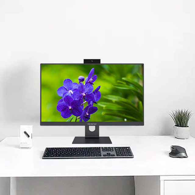 TENFLY Low Price 23.8 Inch All in One Pc Desktop Computer with Processor AMD R5 R7 Monoblock Desktop Computer