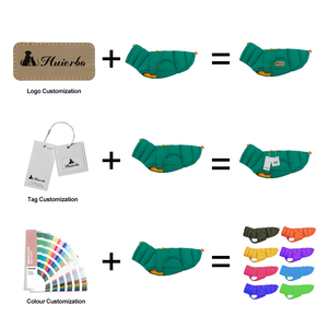 Vêtements d'hiver pour animaux de compagnie de luxe, écologiques, en coton imperméable et polyester, manteaux pour chiens ajustables avec logo réfléchissant, motif écossais moderne - Product Image 2