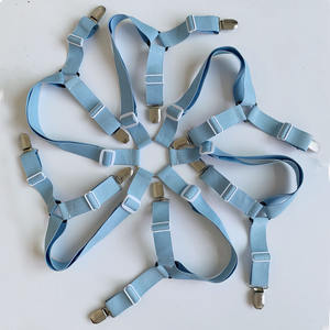 Nouvelle arrivée noir blanc couleur quantité minimale de commande bas entrecroisé 6 côtés porte-drap de lit sangles porte-drap de lit ceinture d'angle - Product Image 3