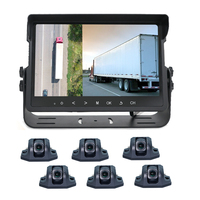Système de caméra de vision panoramique universel 360° de 10,1 pouces, système de vue aérienne 3D, MDVR 6 canaux, aide au recul de voiture, enregistrement DVR avec caméra 360°