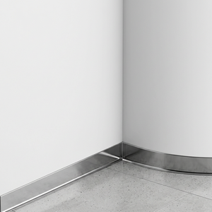 Battiscopa Autoadesivo in Acciaio Inox Decorativo per Decorazione Pareti - Product Image 4
