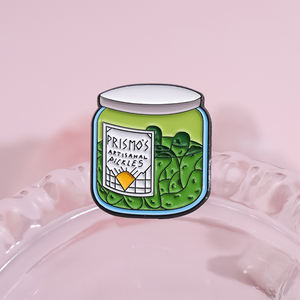 دبابيس Sming أنيمي وقت المغامرة الكرتون مخلل الخيار يمكن المينا بروش ظهره شارة الملابس هدية الاكسسوارات - Product Image 2