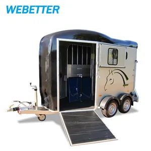Webetter Hoge Kwaliteit Grote Belasting 2 Paarden Trailer Truck Paarden Float Paard Vervoer