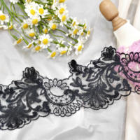Nouvelle dentelle en maille de laine douce et moelleuse, garniture en guipure pour vêtements, accessoires, chemises pour hommes et femmes