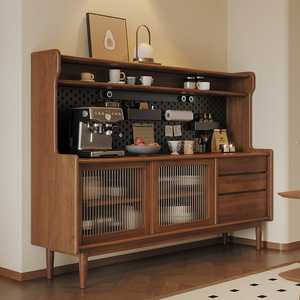 Meuble de rangement mural multifonctionnel à double porte, buffet monobloc, restaurant, haut, moderne, simple, salon, armoire à thé - Product Image 3