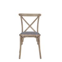 Chaise de restaurant moderne en gros pour événements, mobilier de restaurant, chaise de salle à manger à dossier croisé, chaise de café vintage, chaise de mariage populaire