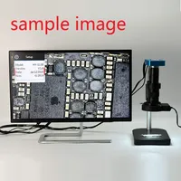 Real Picture Stereo Microscope 2K 1080P 60FPS USB Industrial Camera Digital Video Soldering Microscope Camera Set 180X C-Mount