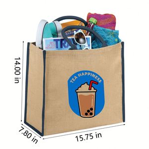 Bolsa de Yute Grande Personalizada con Logotipo como Regalo para Empleados - Product Image 2