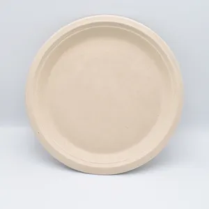 9inch Round Sugarcane Plate