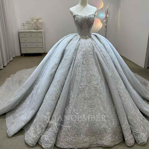 Vestido de Novia Romántico Estilo Princesa con Espalda de Encaje y Cuentas, Vestido de Novia Lsjj67 Jancember - Product Image 4