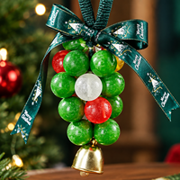 Savon artisanal de Noël en forme de boule, ornement suspendu, parfumé, aromathérapie, lavage corporel, coffret cadeau, vente en gros OEM ODM