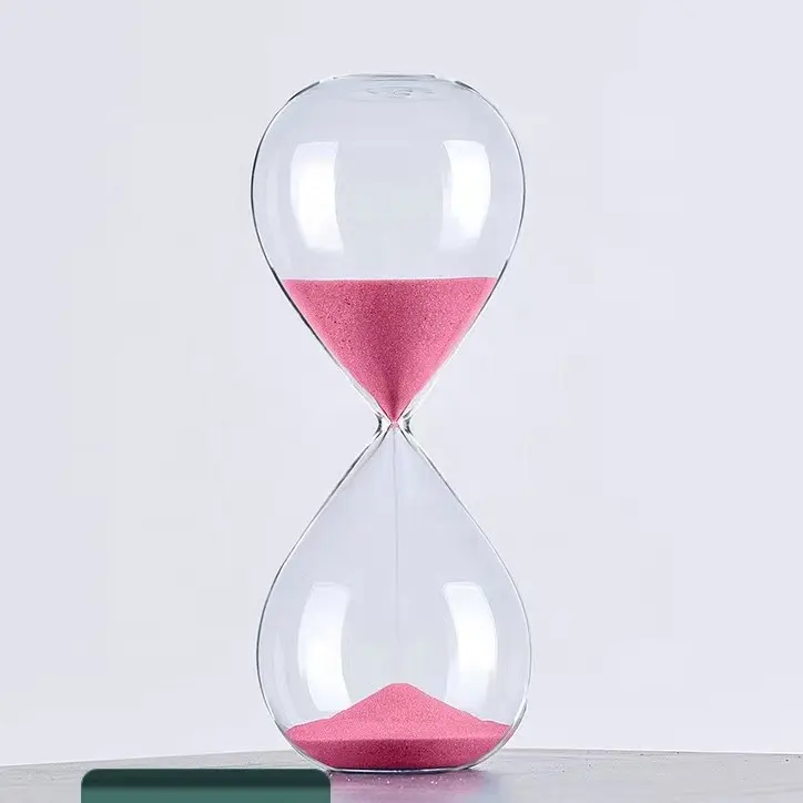 Dekoratif masaüstü 5 30 60 dakika kum saati oyunu kum zamanlayıcı toptan özel kum saati kum zamanlayıcı renkli kum ile