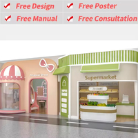 Gasstation de plástico de madera, casa de juegos de imaginación, tienda para niños, supermercado, panadería, cocina, mercado, tienda de comestibles, juguetes de simulación para niños