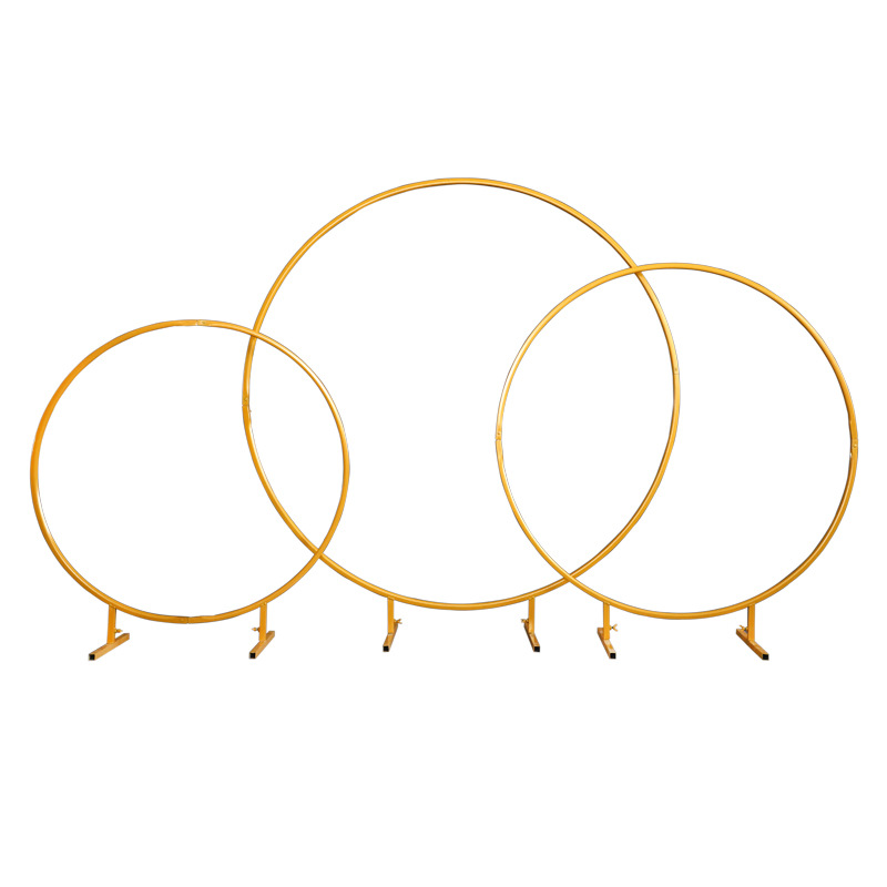 Wrought Iron Circular Screen Wedding Stage Grid Backdrop For Birthday Party