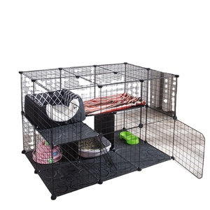 High Quality Adjustable Dog Crate Stackable Heavy Duty Optional Assembly Animal Cages With Eight Kouka Buckle