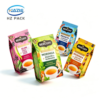 Sachets refermables de qualité alimentaire, résistants à l'humidité, pour sushi, matcha, thé, lait en poudre, protéines, et snacks, avec fond carré et fermeture éclair