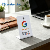 Tarjeta NFC Personalizada con Chip Programable de 13.56MHz, Resistente al Agua, de PVC, con Chip RFID para Reseñas de Google, para Restaurantes y Cafés