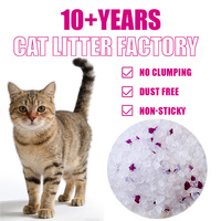 OEM/ODM Pasir Kucing Ultra Serap Bebas Debu dengan Silika Gel Kristal Mudah Dibersihkan Ukuran 1-8mm Pasir Kucing Silika